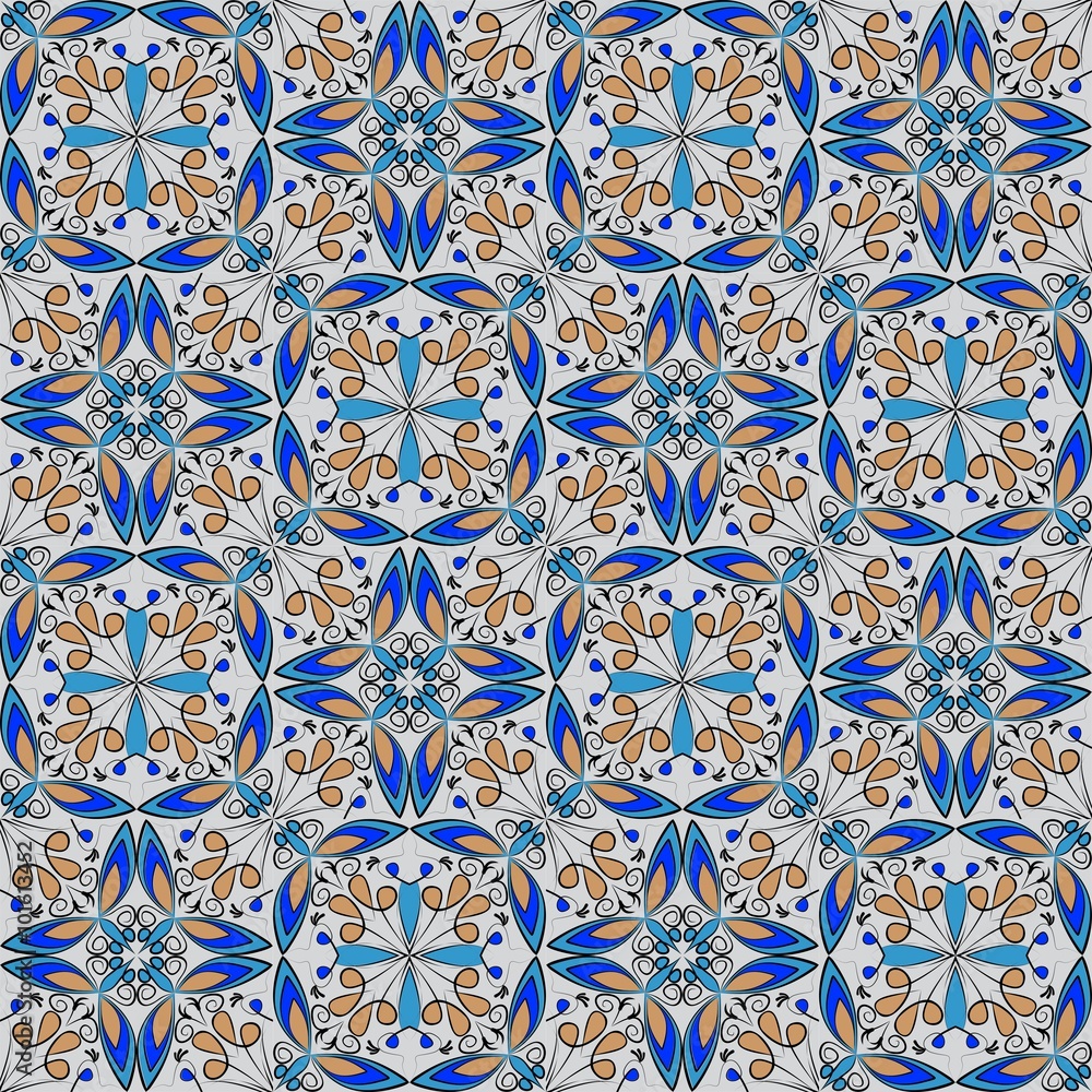 Tapeta Fine oriental colorful carpet