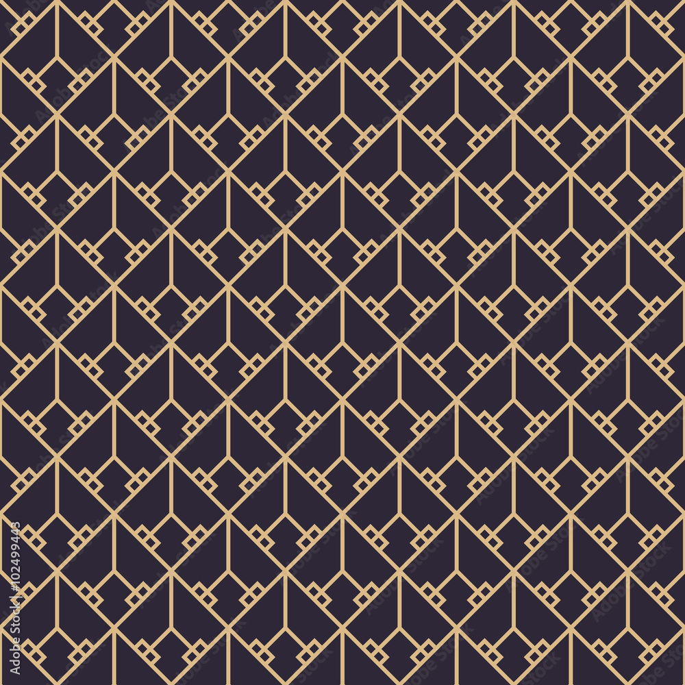 Tapeta Geometric gold luxury pattern