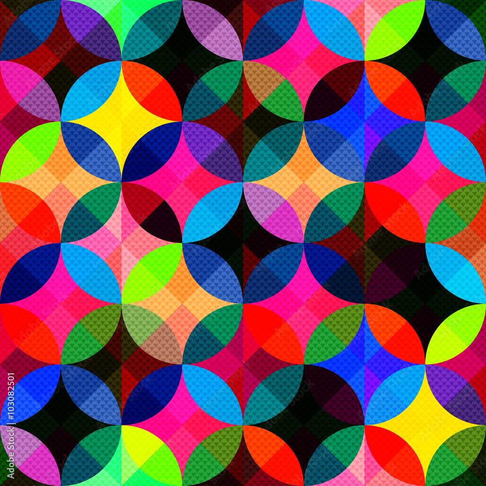 Tapeta bright abstract geometric