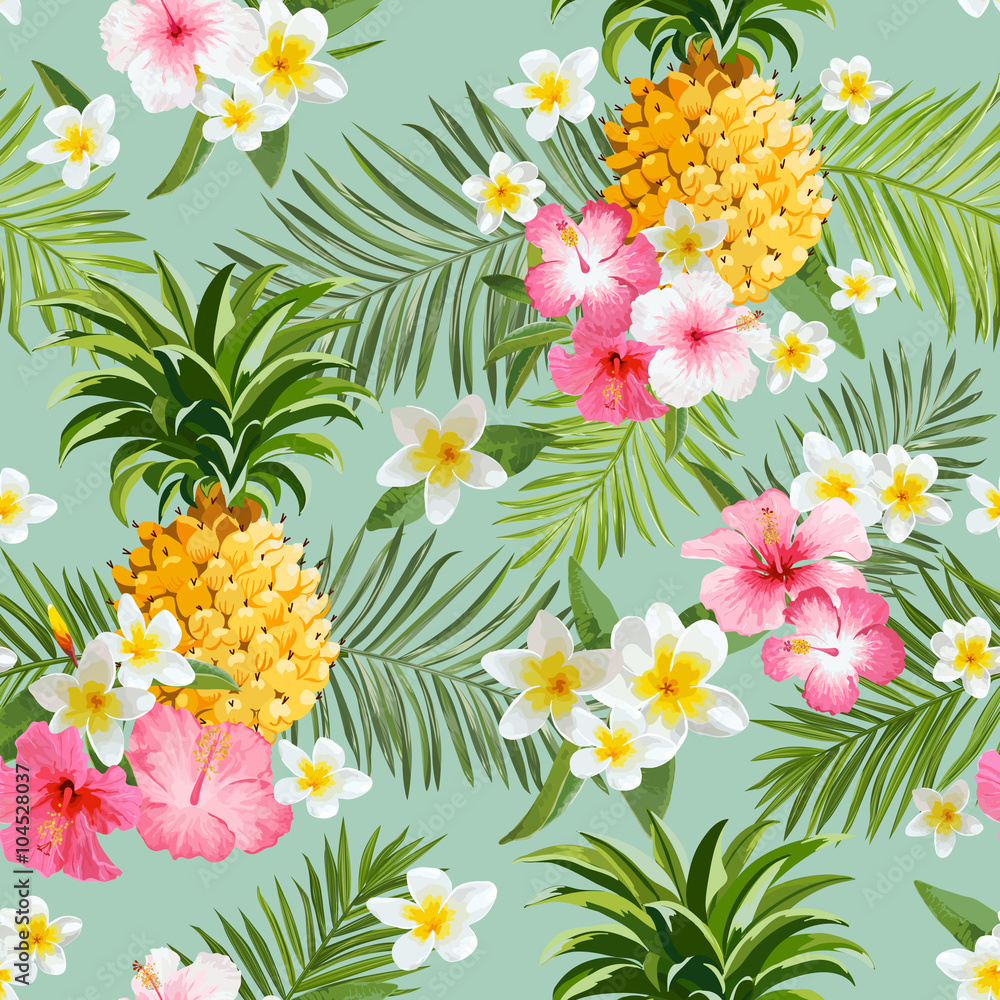 Tapeta Tropical Flowers and