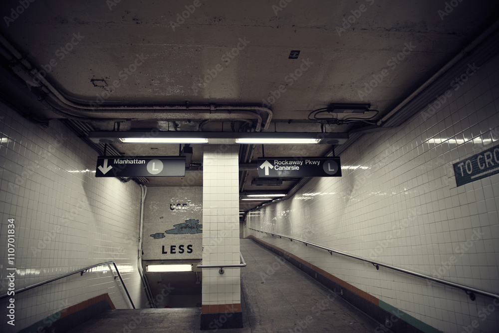 Fototapeta Subway Station Entrance Exit,