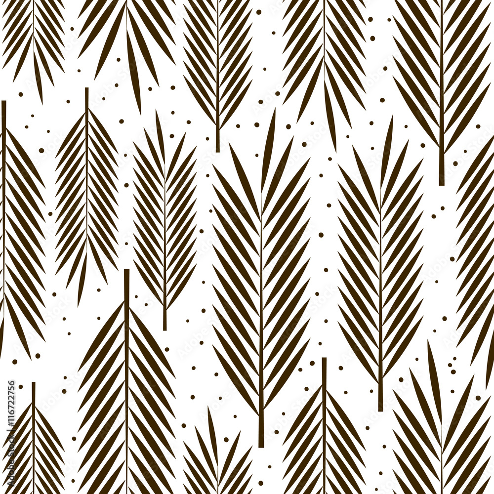 Tapeta Seamless pattern with palm