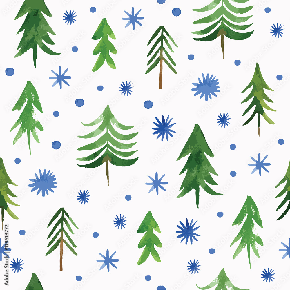 Tapeta Christmas seamless pattern