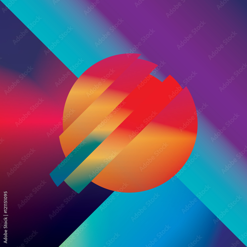 Obraz Tryptyk Material design abstract