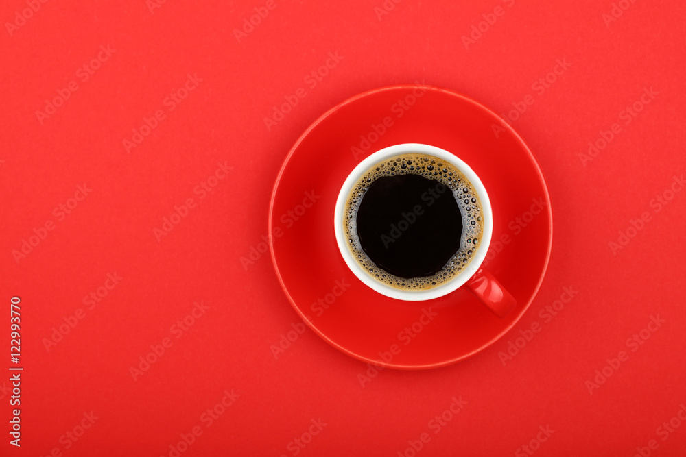 Fototapeta Americano coffee in full cup