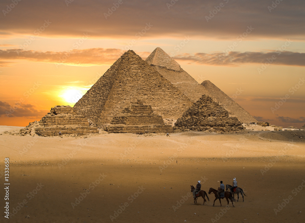 Obraz Pentaptyk pyramids fantasy