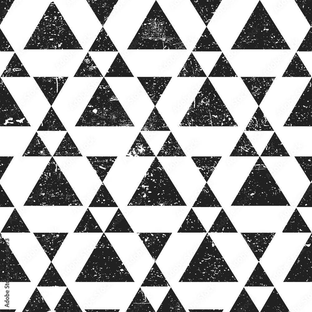 Tapeta Black geometric triangle