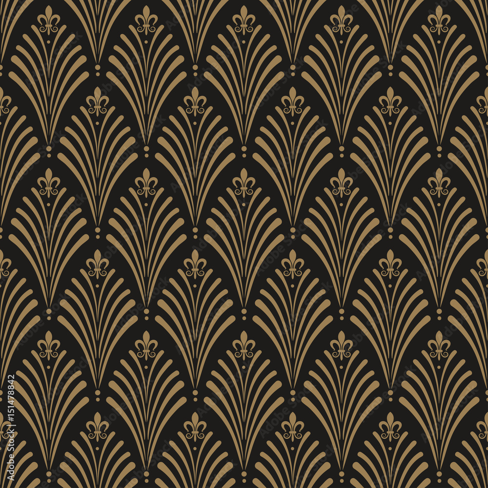 Tapeta Art Deco, seamless wallpaper