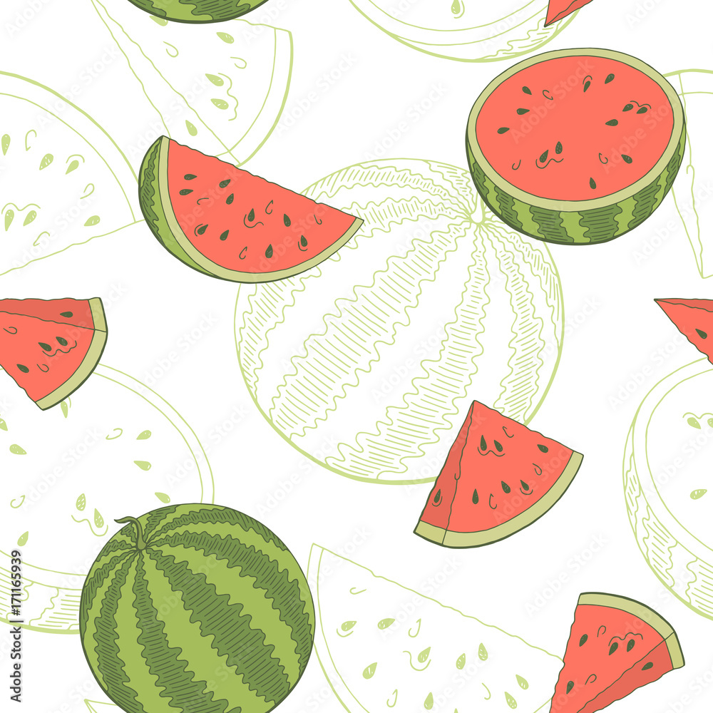 Tapeta Watermelon graphic color