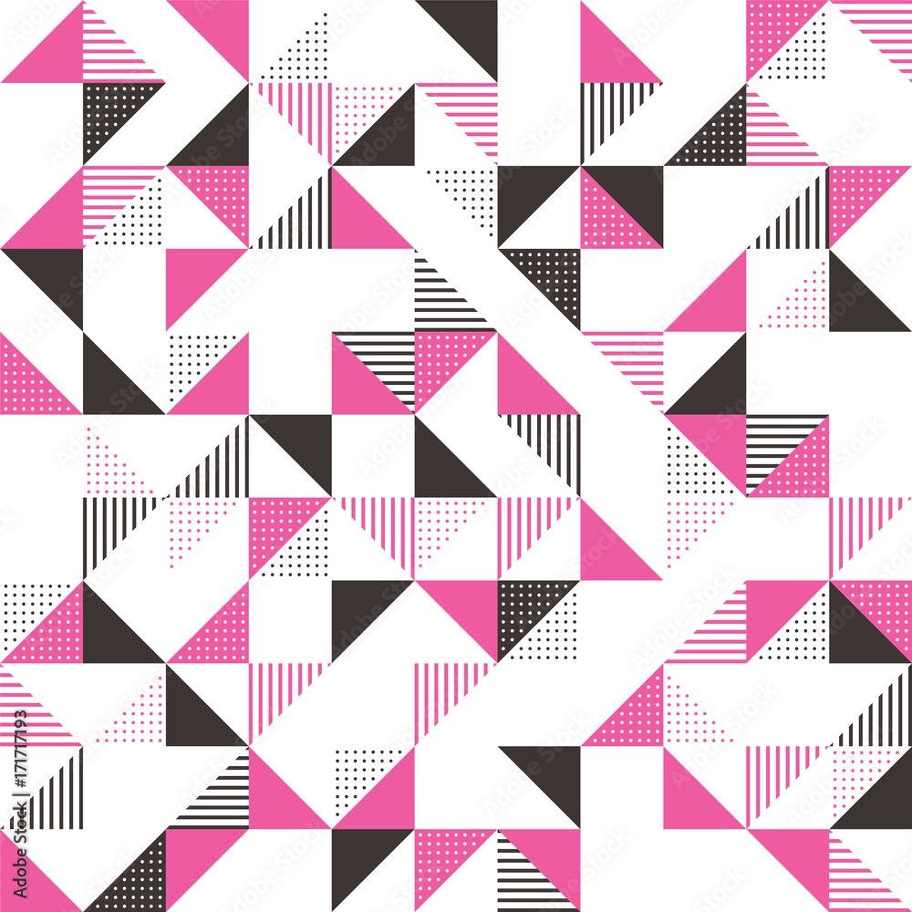 Tapeta A pink and grey geometric