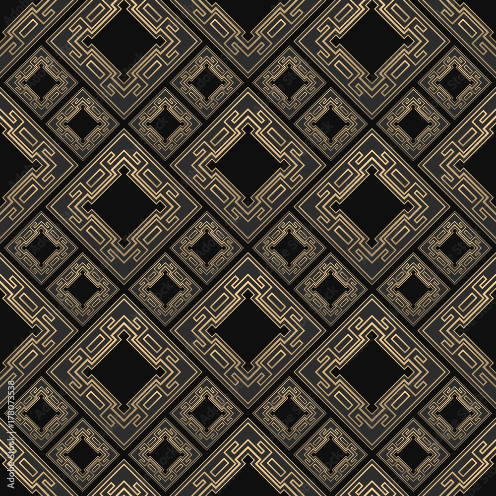 Tapeta Seamless pattern in Art Deco