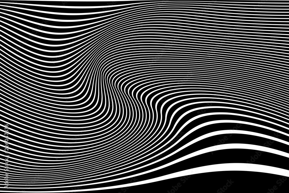 Fototapeta Abstract  wavy lines design.