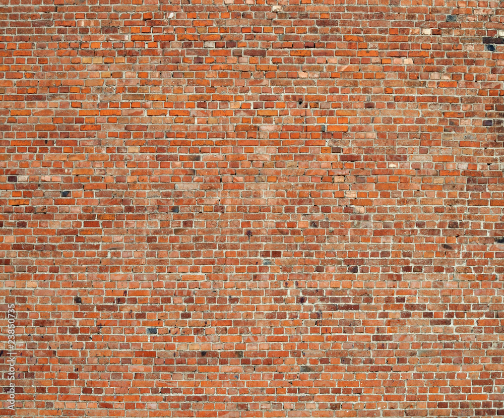 Fototapeta Old red brick wall background