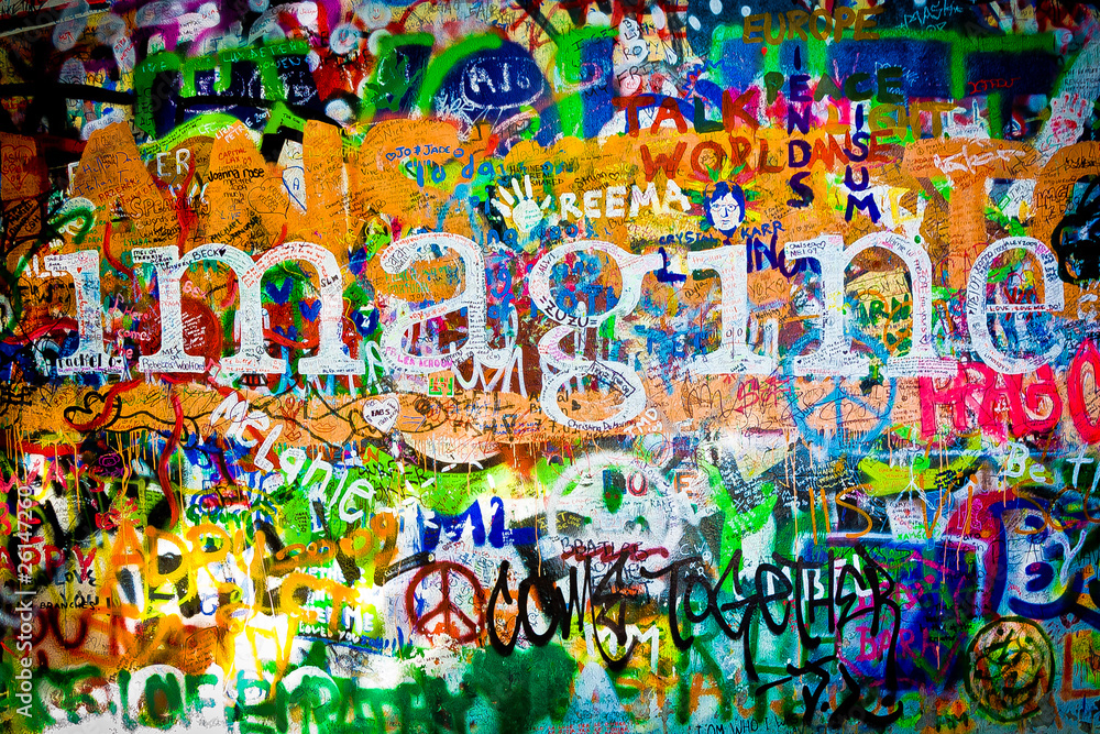 Fototapeta Muro de John Lennon (Praga) -