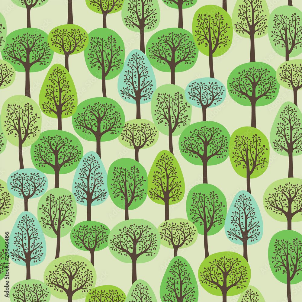 Tapeta seamless pattern with a green