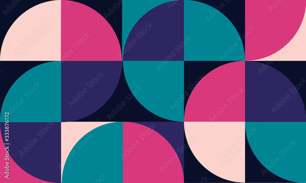 Obraz Tryptyk Vector geometric minimalistic