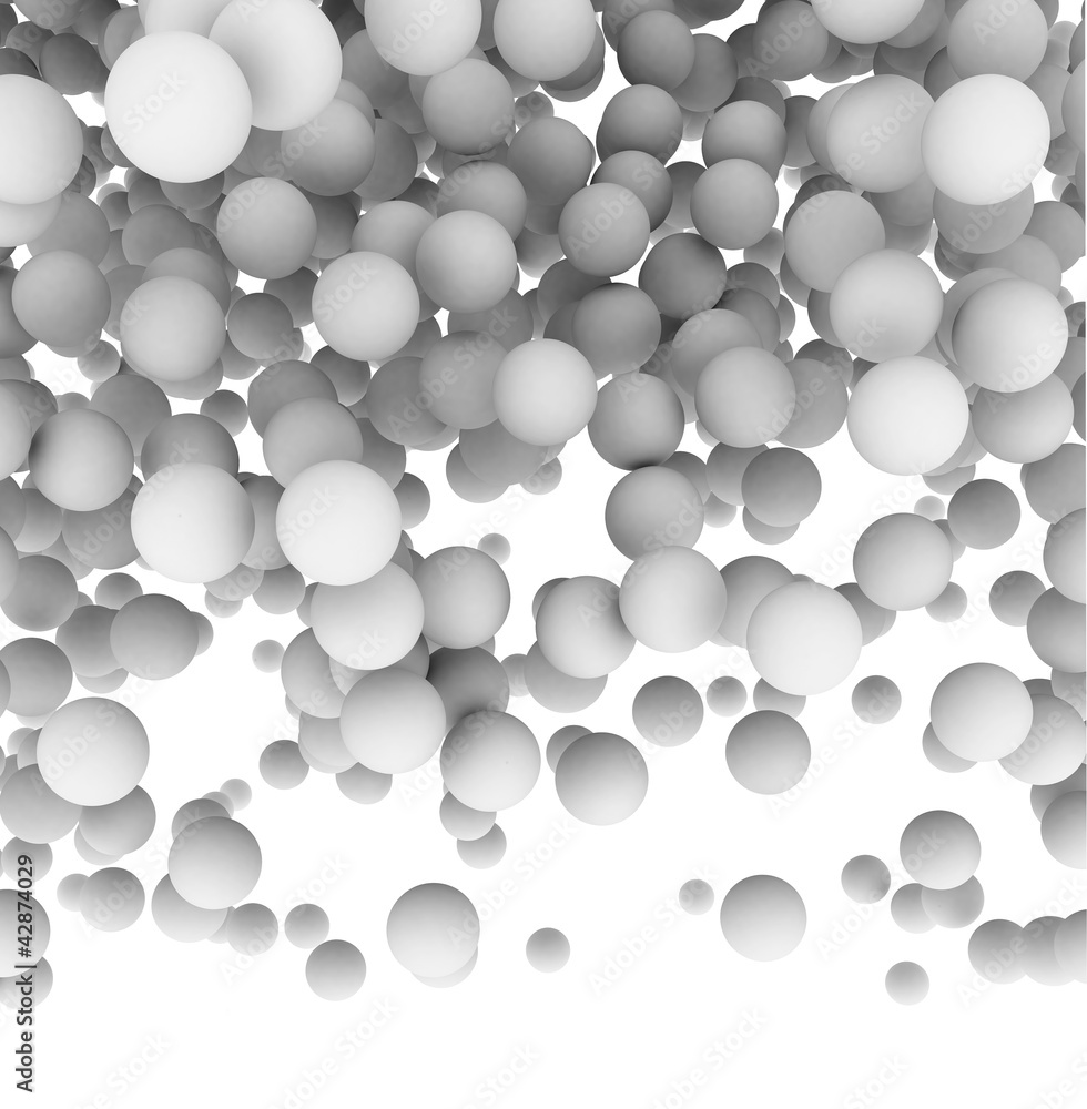 Fototapeta 3d balls on white background