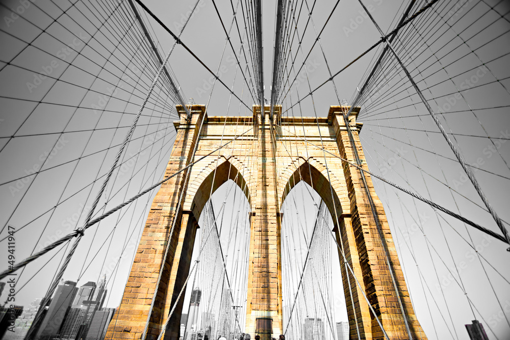 Fototapeta The Brooklyn bridge, New York