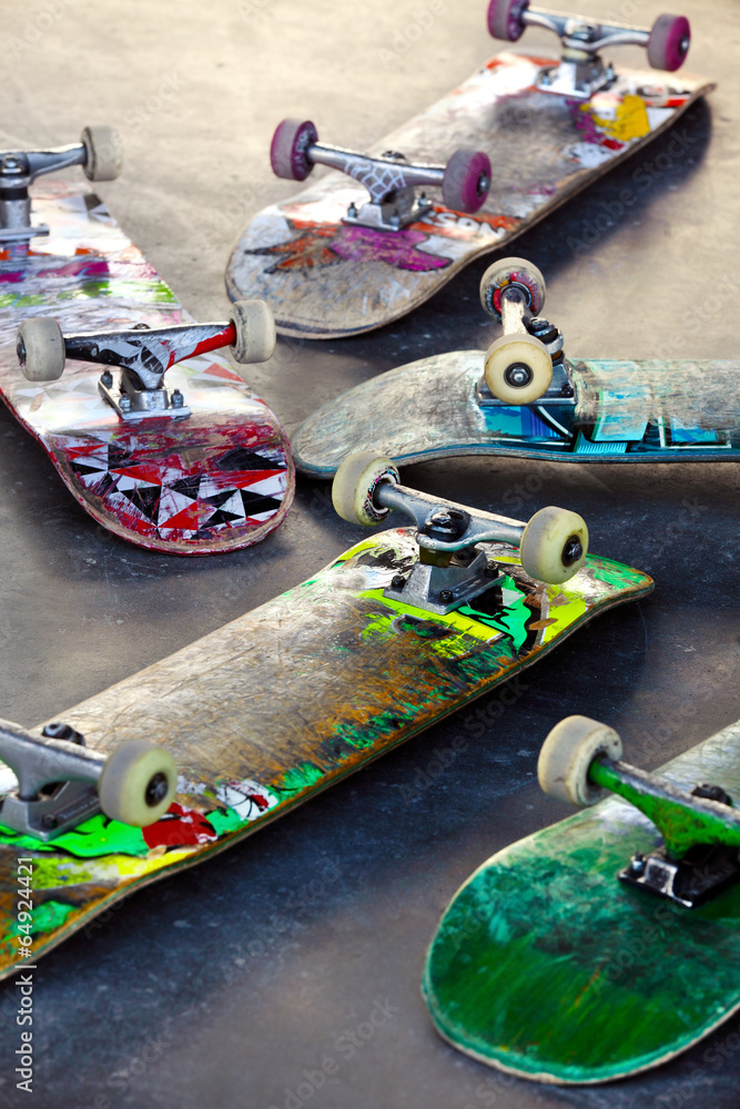 Fototapeta Old Skateboards