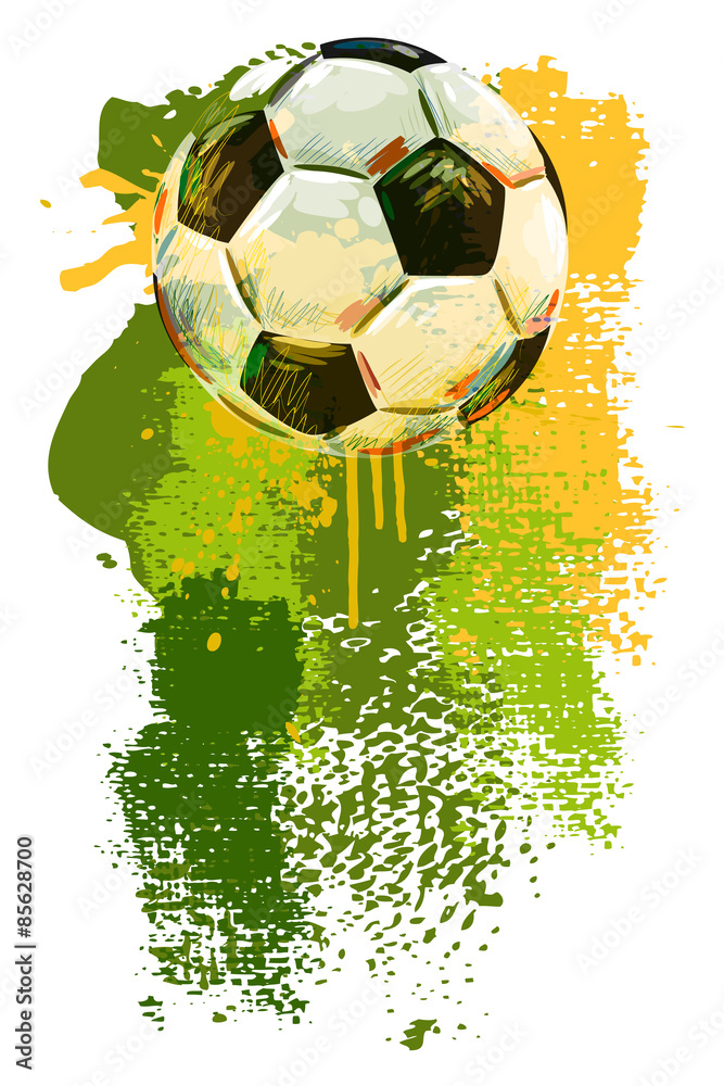 Fototapeta Soccer ball Banner.
All